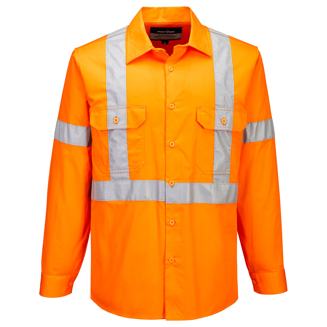 Portwest MX301 Hi-Vis Lightweight X Back Shirt L/S