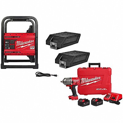 MILWAUKEE MXF0022XC286322R Power Supply Kit and Impact Wrench