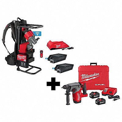MILWAUKEE MXF3712XC291222 MX Concrete Vibrator w M18 Rotary Hammer
