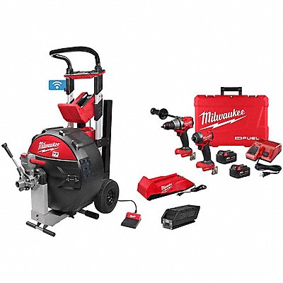 MILWAUKEE TOOL  EQUIPMENT MXF5001-CP, 369622 MXF Sewer Drum Kit + M18 FUEL Combo Kit