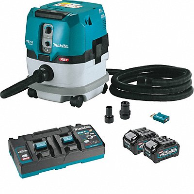 MAKITA GCV02PMU Cordless Dry Dust Extractor 67 dBA 40 V