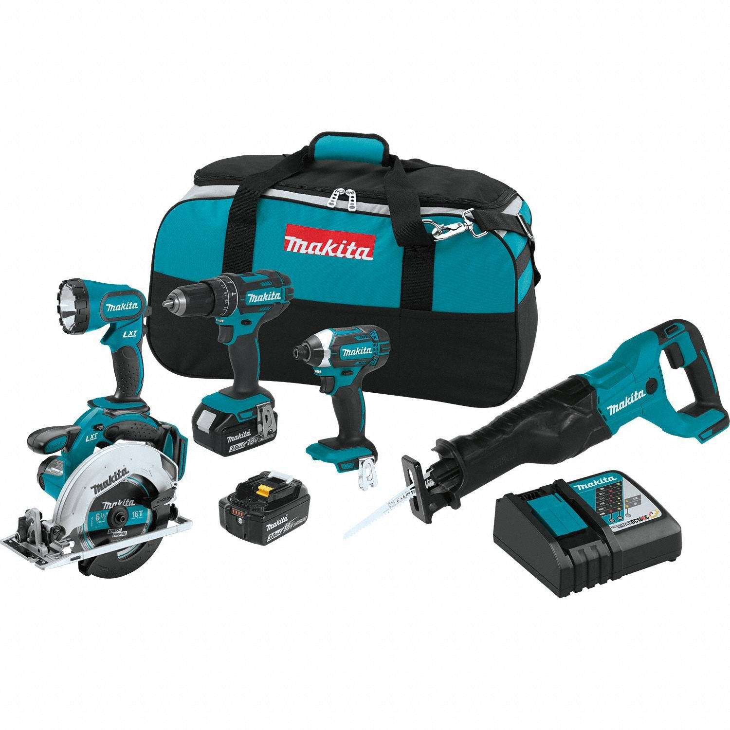 MAKITA XT505 18V LXT(R) 5-Pc. Combo Kit (3.0Ah)