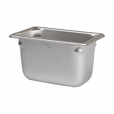GRAINGER 30942 Dimpled-Rim Tray 4 in H 4 1/2 in W