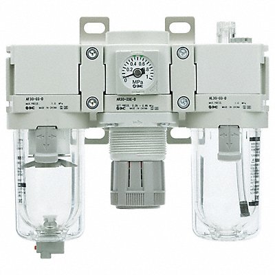 SMC AC40N04ZD Filter Regulator Lubricator 1/2 NPT