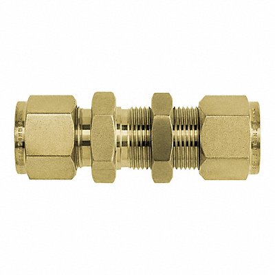 BRENNAN INDUSTRIES N2700LN0404B Brass Bulkhead Union
