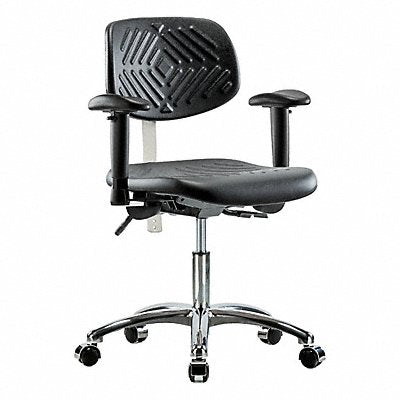GRAINGER BRNCRPDHCHCRT0A1CCBLK Poly CR Chair Low AA Cast Blk