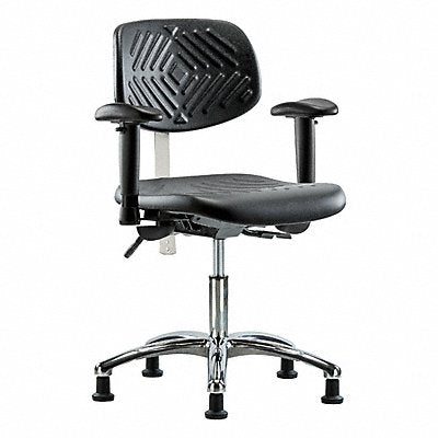 GRAINGER BRNCRPDHCHCRT1A1RGBLK Poly CR Chair Low Tilt AA Stat Blk
