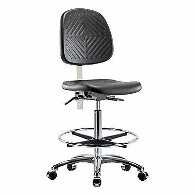 GRAINGER BRNCRPHBCHMBCRT1A0CFCCBLK Poly CR Chr Hi Md Bk T FR Cast Blk