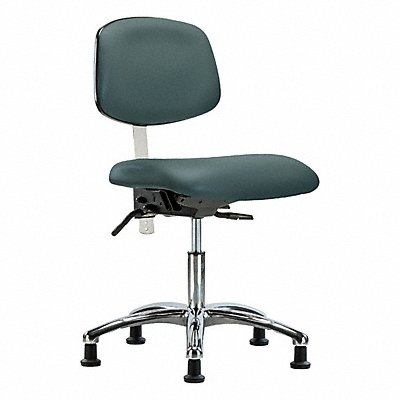 GRAINGER BRNCRVDHCHCRT1A0RG8546 Vinyl CR Chair Low Tilt Stat Blue