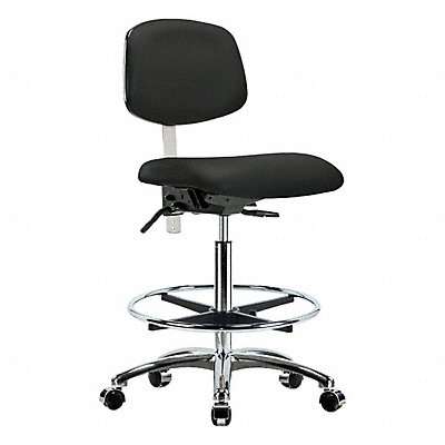 GRAINGER BRNCRVHBCHCRT1A0CFCC8540 Vinyl CR Chair Hi Tilt FR Cast Blk
