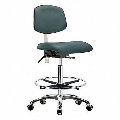 GRAINGER BRNCRVHBCHCRT1A0CFCC8546 Vinyl CR Chair Hi T FR Cast Blue
