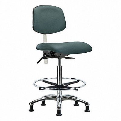 GRAINGER BRNCRVHBCHCRT1A0CFRG8546 Vinyl CR Chair Hi T FR Stat Blue
