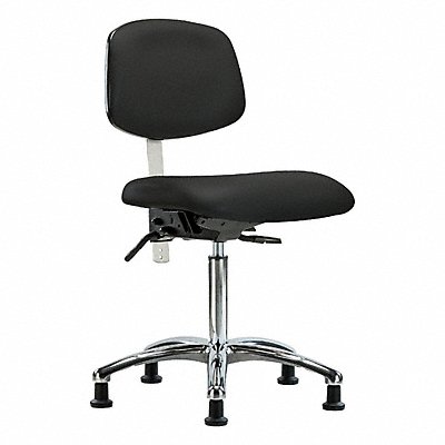 GRAINGER BRNCRVMBCHCRT1A0NFRG8540 Vinyl CR Chair Med Tilt Stat Blk