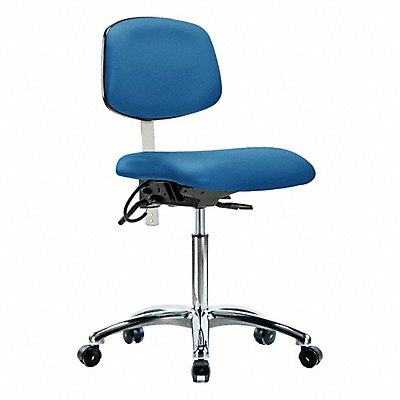 GRAINGER BRNECRMBCHCRT0A0NFECESDBLU Vinyl Clean Room/ESD Med Cstrs Blue