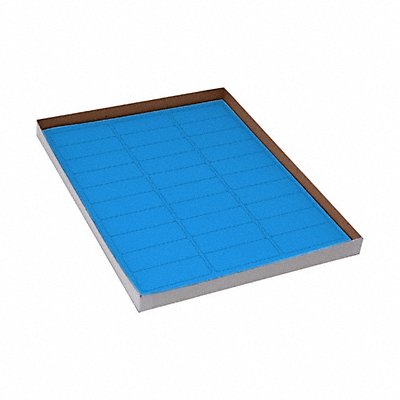 GRAINGER GRAINGC111 Cyro Label Blue Polypropylene PK20