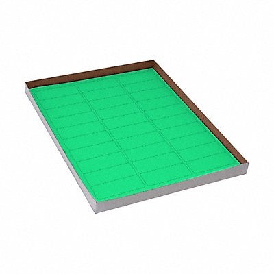 GRAINGER GRAINGC112 Cyro Label Green Polypropylene PK20