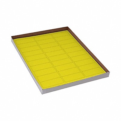 GRAINGER GRAINGC115 Cyro Label Yellow Polypropylene PK20