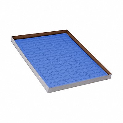 GRAINGER GRAINGC117 Cyro Label Blue Polypropylene PK20