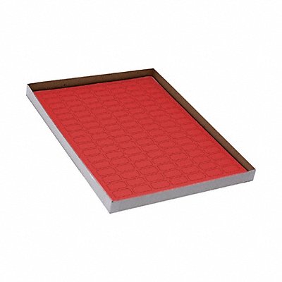 GRAINGER GRAINGC120 Cyro Label Red Polypropylene PK20