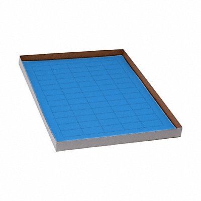 GRAINGER GRAINGC122 Cyro Label Blue Polypropylene PK20