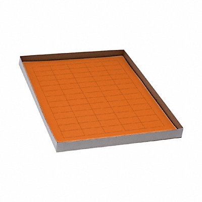 GRAINGER GRAINGC124 Cyro Label Orange Polypropylene PK20