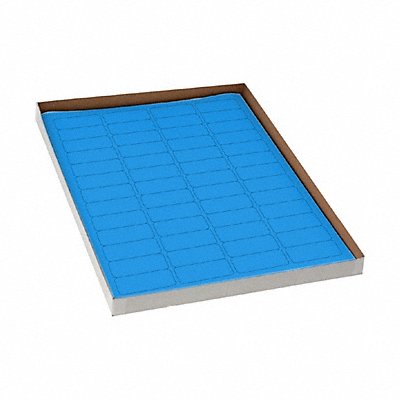 GRAINGER GRAINGC128 Cyro Label Blue Polypropylene PK20