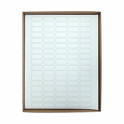GRAINGER GRAINGC61 Cyro Label White Polypropylene PK20