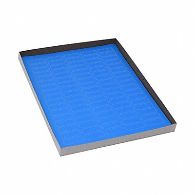GRAINGER GRAINGC57 Cyro Label Blue Polypropylene PK20