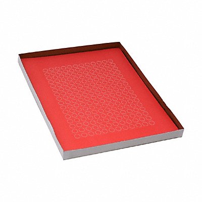 GRAINGER GRAINGC83 Cyro Label Red Polypropylene PK20