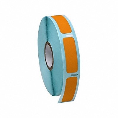 GRAINGER GRAINGDTC10 Cryogenic Label Orange Polypropylene