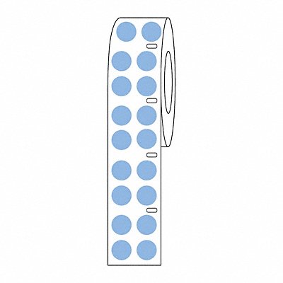 GRAINGER GRAINGDTC27 Cryogenic Label Blue Polypropylene