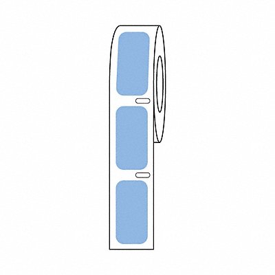 GRAINGER GRAINGDTC2 Cryogenic Label Blue Polypropylene