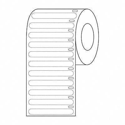 GRAINGER GRAINGDTC32 Cryogenic Label White Polypropylene