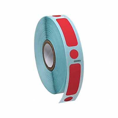 GRAINGER GRAINGDTC37 Cryogenic Label Red Polypropylene