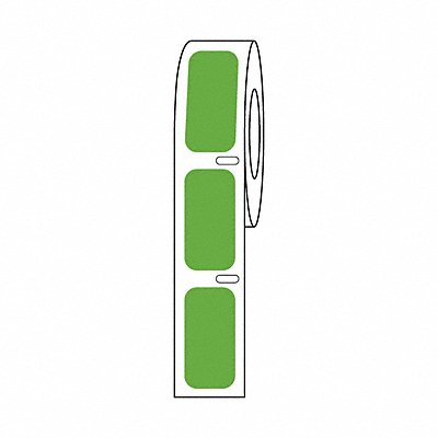 GRAINGER GRAINGDTC3 Cryogenic Label Green Polypropylene