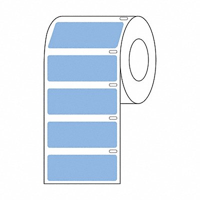 GRAINGER GRAINGDTC52 Cryogenic Label Blue Polypropylene