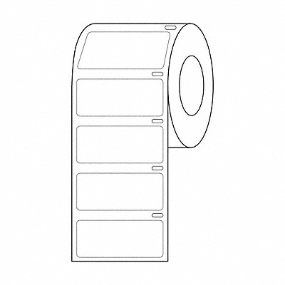 GRAINGER GRAINGDTC57 Cryogenic Label White Polypropylene