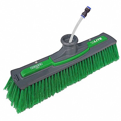 UNGER NFF28 Flagged Power Brush nLite Nylon Green