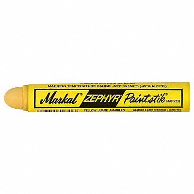 MARKAL 51321 Paintstick Yellow 4-3/4 L 17 mm Tip