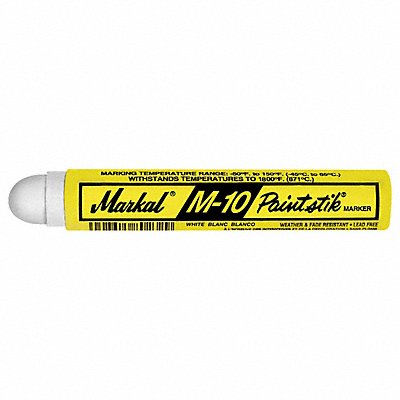 MARKAL 82020 Solid Paint Markers White 4-3/4 L