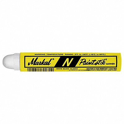 MARKAL 82120 Solid Paint Markers White 4-3/4 L