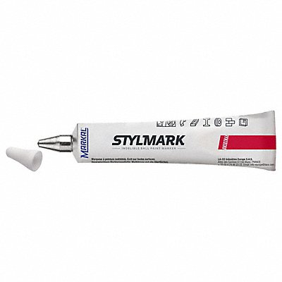 MARKAL 96664 Liquid Paint Markers Tube 6-1/4 L White