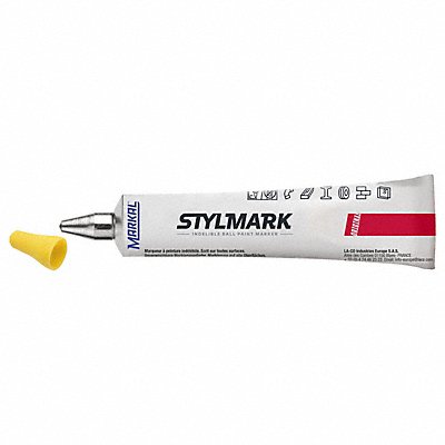 MARKAL 96653 Liquid Paint Markers Tube 6-1/4 L Yellow