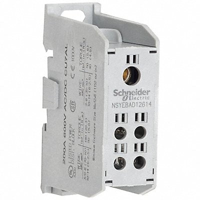 SQUARE D NSYEBAD12614 Power Distribution Block Al/Cu 600V AC/DC