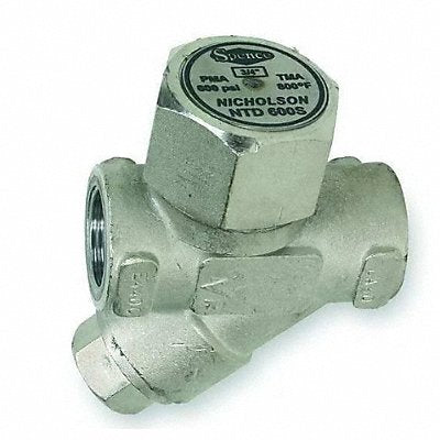 NICHOLSON NTD600N1C9S Steam Trap SS 1/2 in 600 psi Max