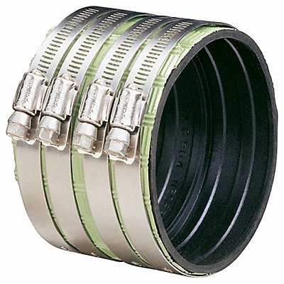IDEAL CLAMPS 6217H70 Couplings 4Clamps Green For Pipe 1 1/2