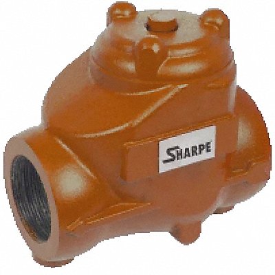 SHARPE VALVES 4345001000 Check Valve 6.3 in Overall L