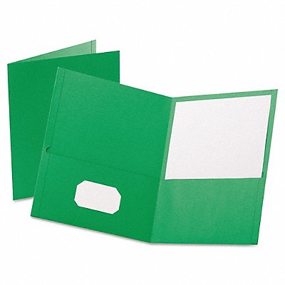 OXFORD 57503 Portfolio Letter 2Pockt LGreen PK25