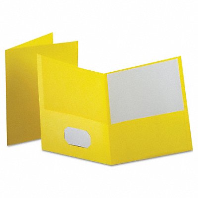 OXFORD 57579EE Portfolio Leatherette 8.5x11 Yellow PK10