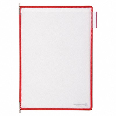 TARIFOLD P030 Pivoting Pockets Red PK10
